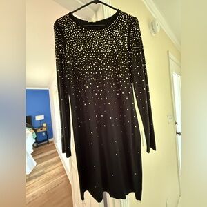 Gianni Bini Black and Gold Dress